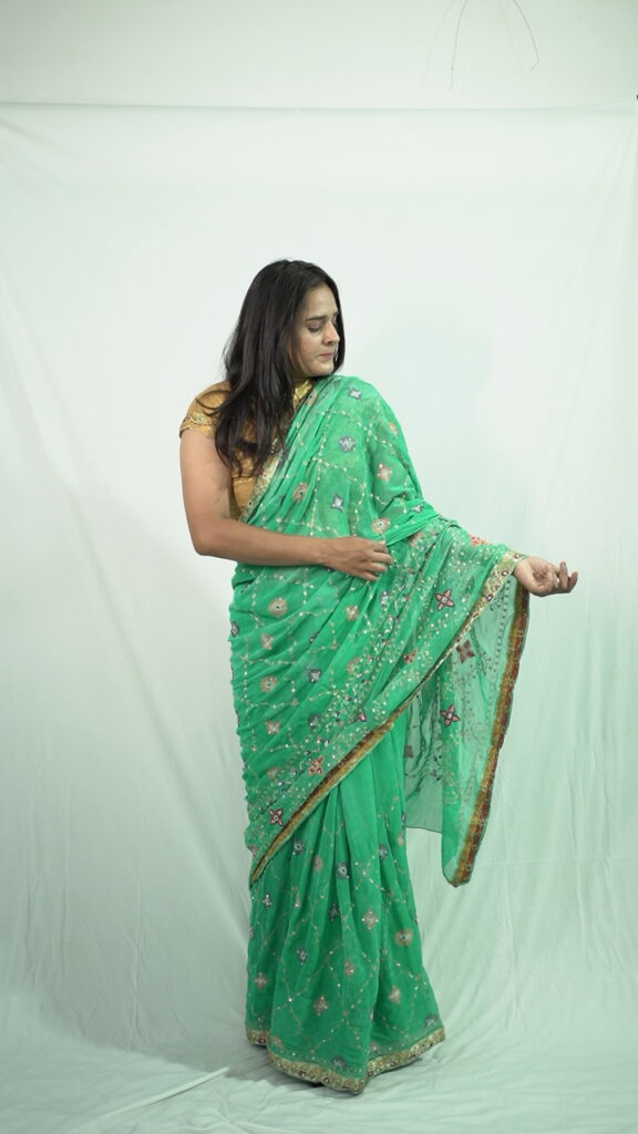dyed saree